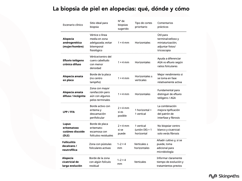 Biopsia en alopecias: guía rápida para dermatólogos - Costa Rica